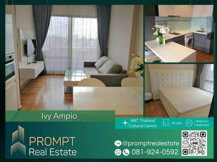PROMPT Rent Ivy Ampio - 44 sqm - MRTThailandCulturalCentre
